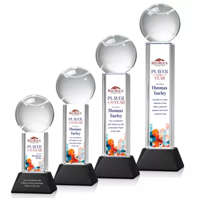 Tennis Ball VividPrint™ Award on Stowe - Black