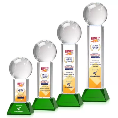 Baseball VividPrint™ Award on Stowe - Green