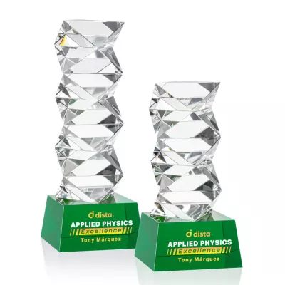 Callucci VividPrint™ Award on Robson Base - Green