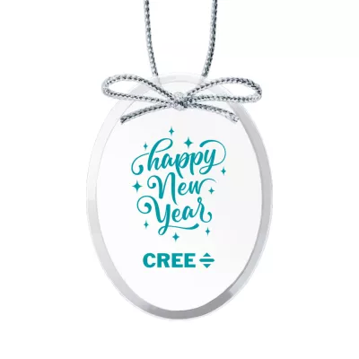 Starfire Ornament - Oval Imprinted