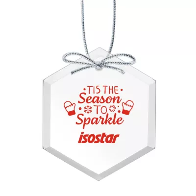Starfire Ornament - Hexagon Imprinted