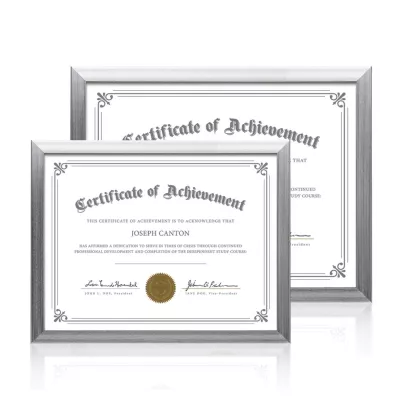 Calais Certificate Frame - Silver