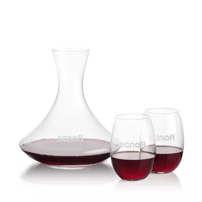 Senderwood Carafe & Carlita Stemless Wine