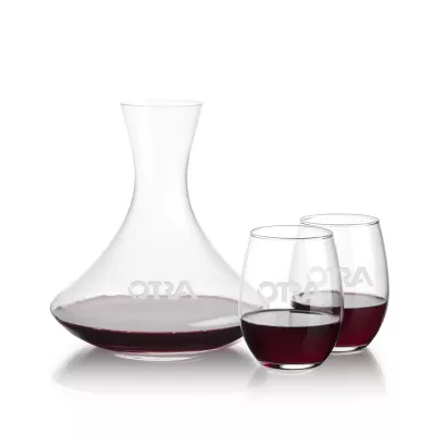 Senderwood Carafe & Stanford Stemless Wine