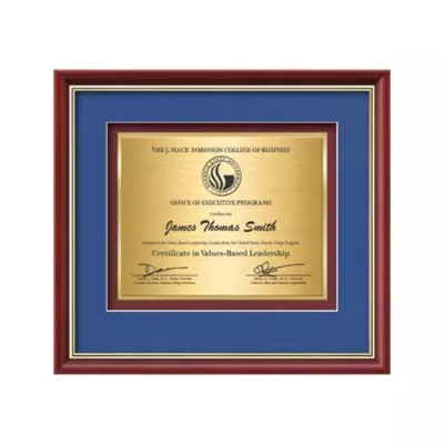 Baron Certificate TexEtch - Mahogany/Gold