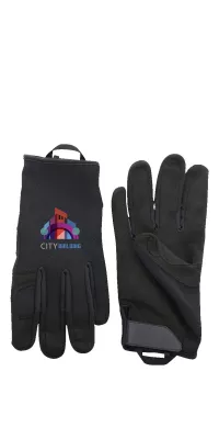 Synthetic Leather Palm & Fingertip Gloves