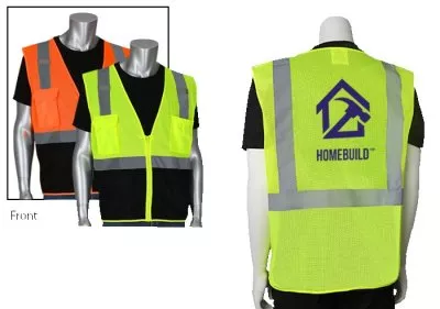 Five Pocket Black Bottom Front Value Mesh Vest