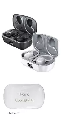 iHome XT-82 True Wireless Earbuds & Charger Case