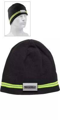 Winter Beanie with Reflective Stripe
