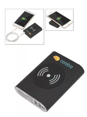 UL Cert Tri-Way Wireless & Power Bank - 5000 mAh
