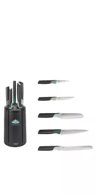 Joseph Joseph Elevate Green Knives Carousel Set