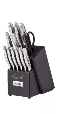 Oneida 14 Piece Knife Set with Built-in Sharpener