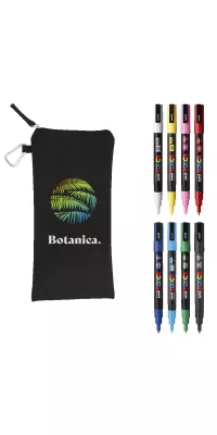 POSCA 8 Piece Basic Marker Set with Bag - Fine