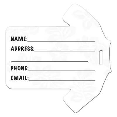Hawaiian Shirt Shaped Luggage Tag