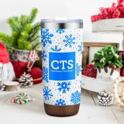 22 oz. Tumbler with Cork Bottom