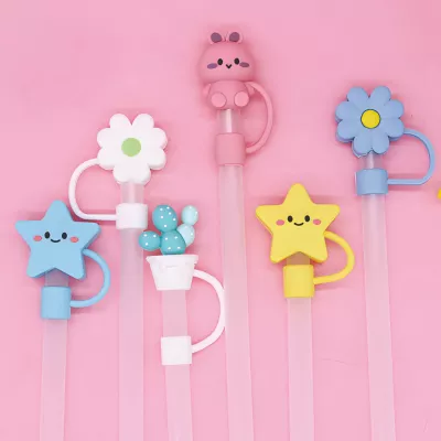 3D PVC Straw Toppers