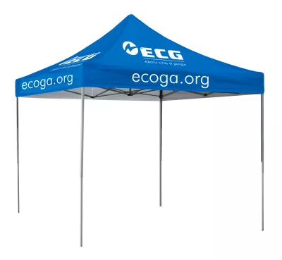 10-ft. Square Event Tent Full-Color Dye Sublimation (4 Locations)