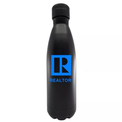 Antimicrobial 17 oz Vacuum Insulated Double Wall Stainless Steel Cola Bottle