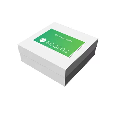 8" x 8" x 3" Deluxe White Gift Box