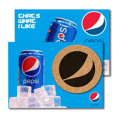 Post Card with Round Cork Coaster