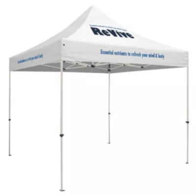 10-ft. Square Event Tent Full-Color Dye Sublimation (3 Location)