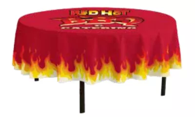5-ft. Round FULL BLEED Table Cover with 19" Overhang