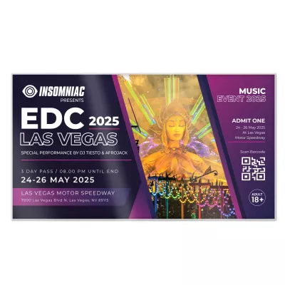 Commemorative Ticket 1/8" Acrylic