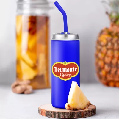 20 oz. Stainless Steel Tumbler with Silicone Straw
