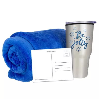 Fleece Blanket & Tumbler Combo Set