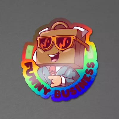 3" x 3" Vinyl Die Cut Holographic Sticker 6mil