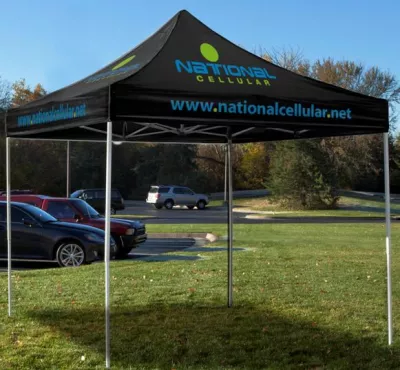 10-ft. Square Event Tent Full-Color Dye Sublimation (6 Locations)