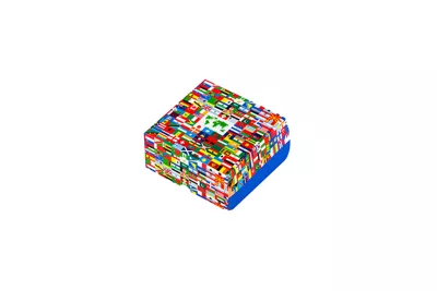 7.25" x 7.25" x 3.625" E-Flute Fold Above Box Double Side