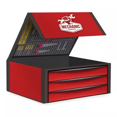14 x 10 x 5 Large Magnetic Closure Box - (4/4) Fast Boat