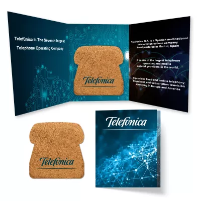 Tek Booklet 2 with Phone Shaped Cork Coaster