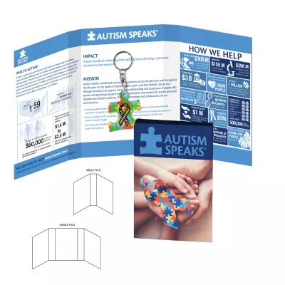Tek Booklet with 2 Square Inch Acrylic Keychain
