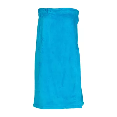Women's Terry Velour Spa Towel Wrap (White Spa Wrap, Embroidered)