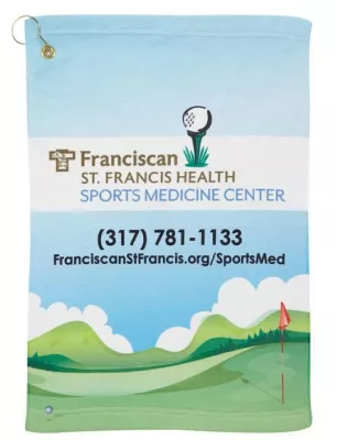 Microfiber Velour Trifolded Golf Towel (Sublimated)