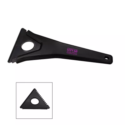 the Essentials Tri-Edge Ice Scraper - Black
