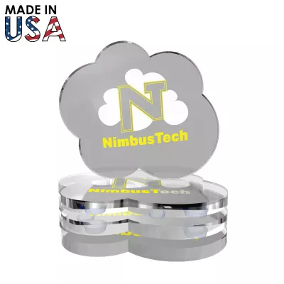Premium Acrylic Coaster Set - Cloud