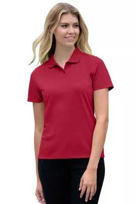 Vansport Women's Omega Solid Mesh Tech Polo Shirt