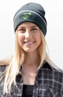 Edge Stripe Knit Beanie