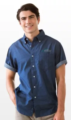 Short Sleeve Hudson Denim Shirt