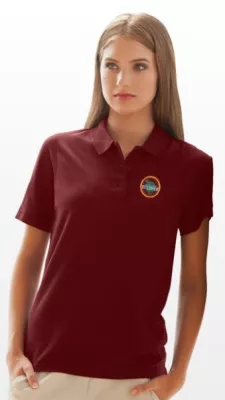 Women's Soft-Blend Double-Tuck Pique Polo Shirt