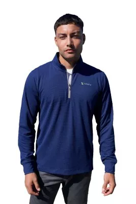 Grid Zip Pullover