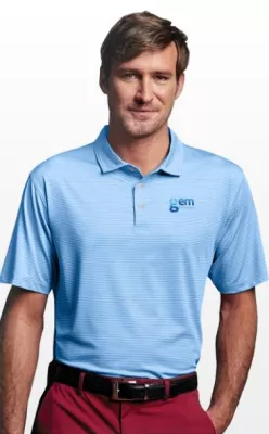 Vansport Pro Tonal Micro-Stripe Polo Shirt