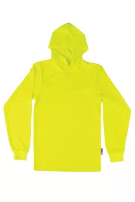 Xtreme Hi-Viz Mesh Long Sleeve Hoodie T-Shirt