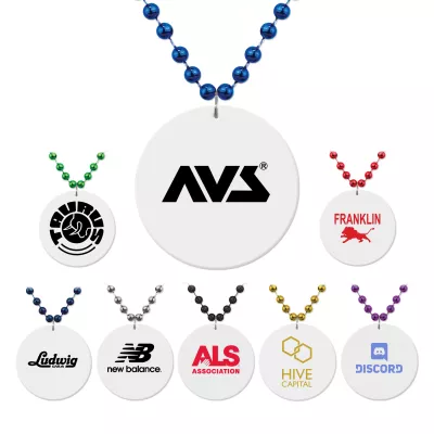 White Medallion Beads
