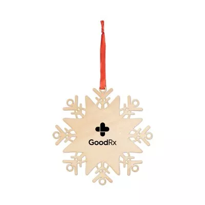 Wooden Snowflakes Ornament