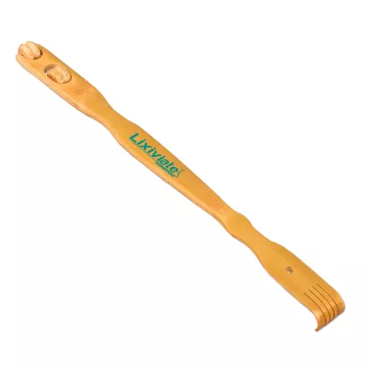 Wood Back Scratcher w/2 Massaging Rollers