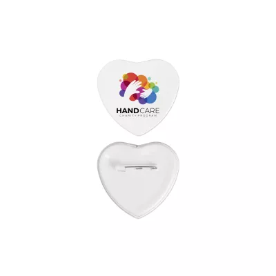 2" Heart Button